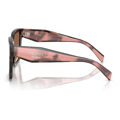 Prada Pr 24zs 07r0a6 56mm Womens Square Sunglasses In Brown Gradient