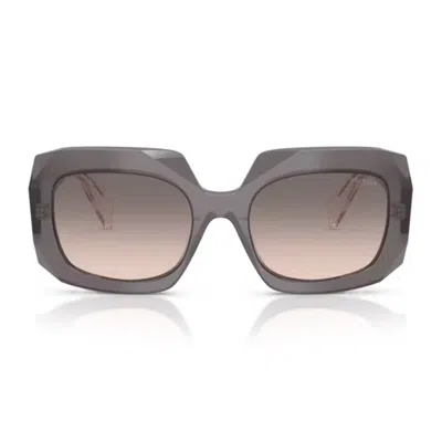 Prada Symbole Oversized-frame Sunglasses In Brown