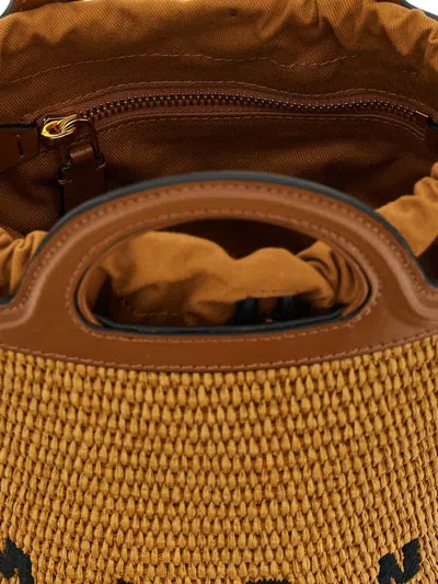 Marni Small Tropicalia Bucket Bag In Brown