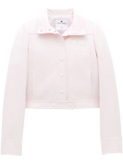 Courrèges Re-edition Vinyl Jacket Clothing In Pink