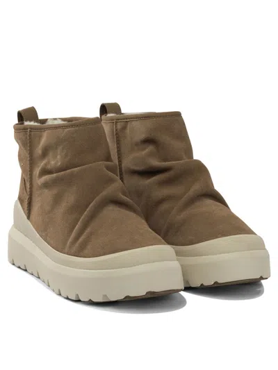 Ugg Heritage Utility Ankle Boots In Brown