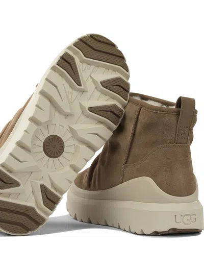 Ugg Heritage Utility Ankle Boots In Brown