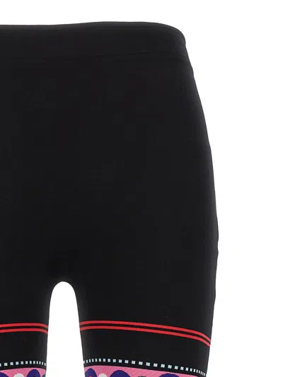 Pucci Jacquard Patterned Leggings In Black