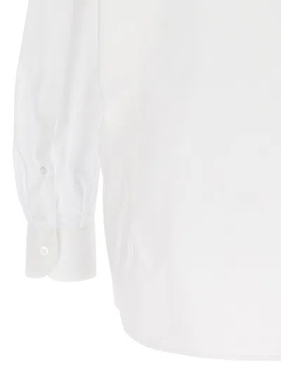 Raf Simons Mesh Insert Shirt Shirt And Blouse White In White