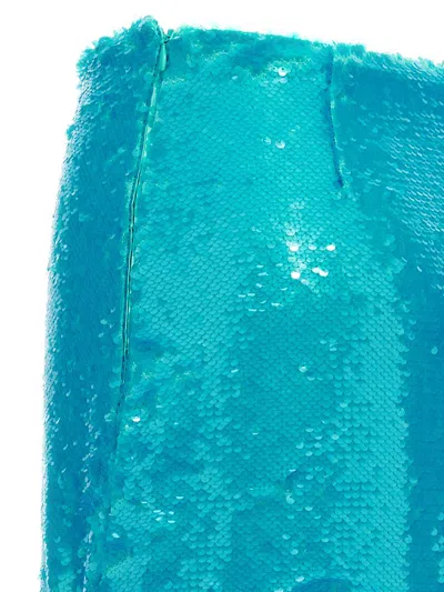Ganni Sequin Midi Skirt Skirts Light Blue