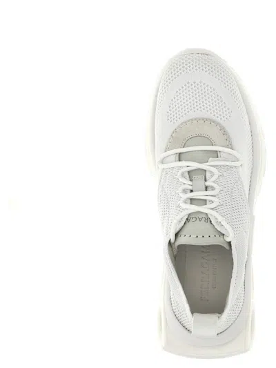 Ferragamo Mina Sneakers White In White