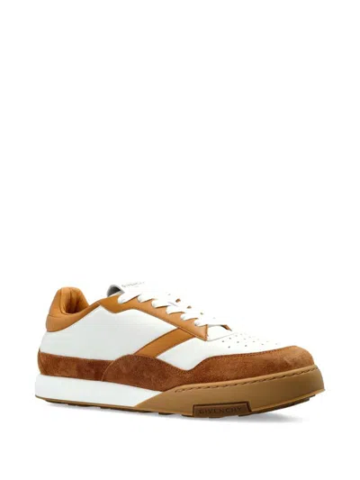 Givenchy Yard Court Low Sneakers Contrast Panels In Brown