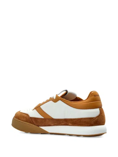 Givenchy Yard Court Low Sneakers Contrast Panels In Brown