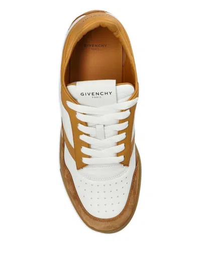 Givenchy Yard Court Low Sneakers Contrast Panels In Brown
