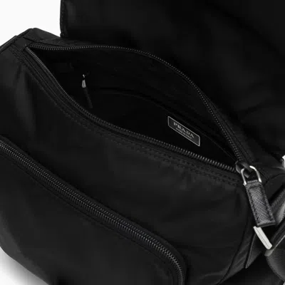Prada Logo Cross-body Bag In Black