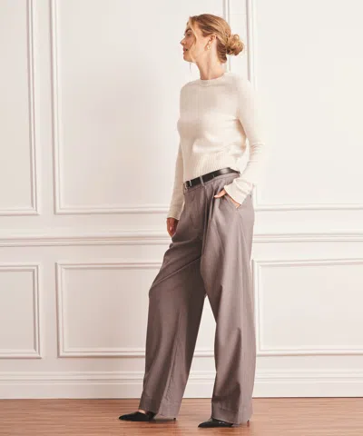 Naadam Luxe Cashmere Saddle Crewneck Sweater In White