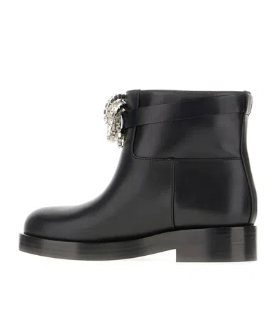 Machmach Leather Ankle Boots In Black