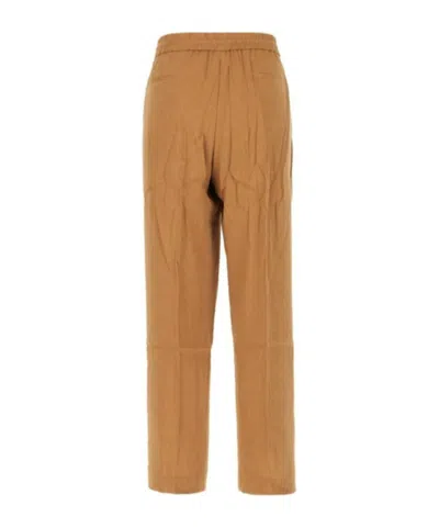 Pt Torino Drawstring Welt-pocket Trousers In Orange