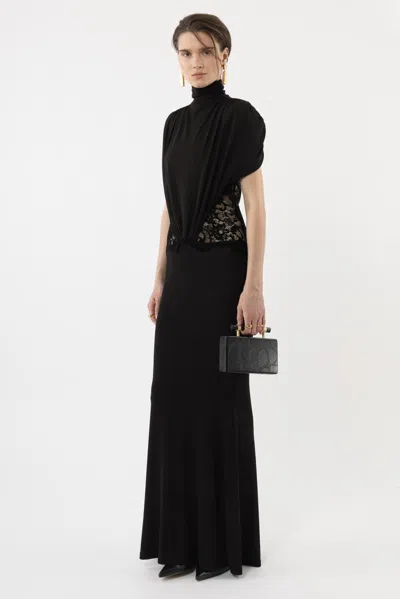 Arakii Lace Front Tie Dress(coming Soon) In Black