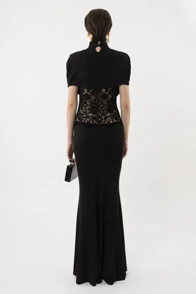 Arakii Lace Front Tie Dress(coming Soon) In Black