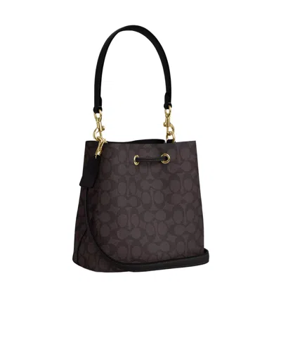 Coach Rowan Bucket Bag In Signature Canvas In Brown