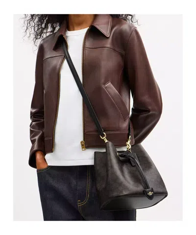 Coach Rowan Bucket Bag In Signature Canvas In Brown