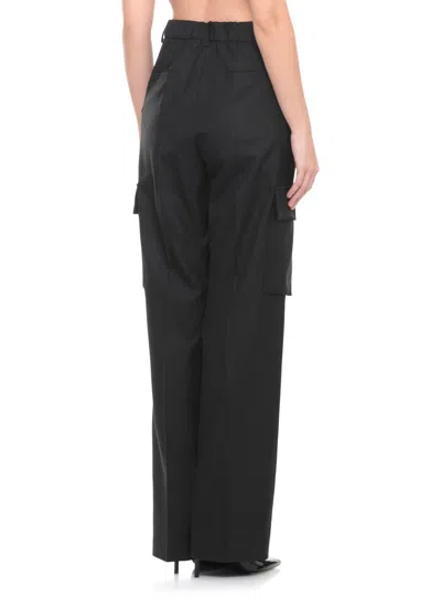 Herno Straight-leg Cargo Trousers In Black
