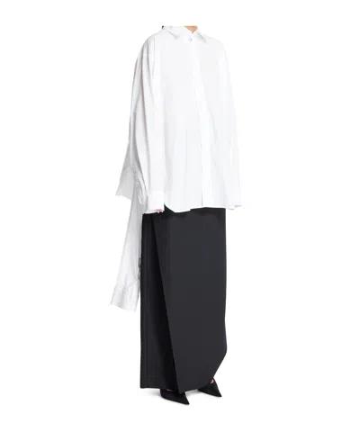 Jean Paul Gaultier Relaxed Fit Hybrid Shirt In White