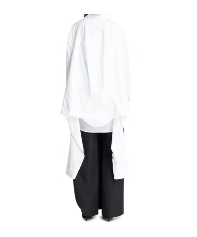 Jean Paul Gaultier Relaxed Fit Hybrid Shirt In White
