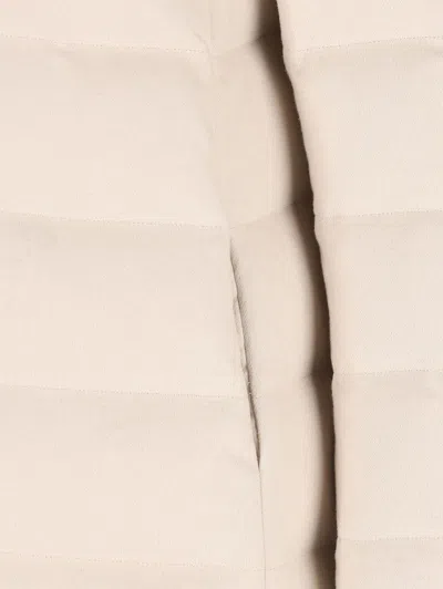 Herno Long-sleeved Zip-up Padded Coat In Brown