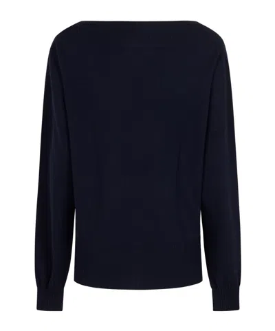 Alberta Ferretti Button Detailed Dropped Shoulder Jumper In Blue