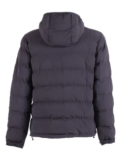 Aspesi Hooded Long-sleeve Jacket In Blue