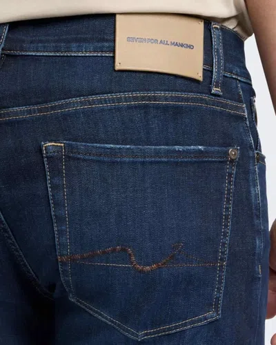 7 For All Mankind Belt-loop Jeans In Blue