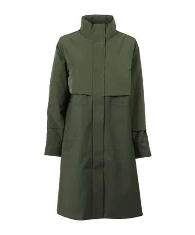 K-way Ella Long Hybrid Jacket In Green