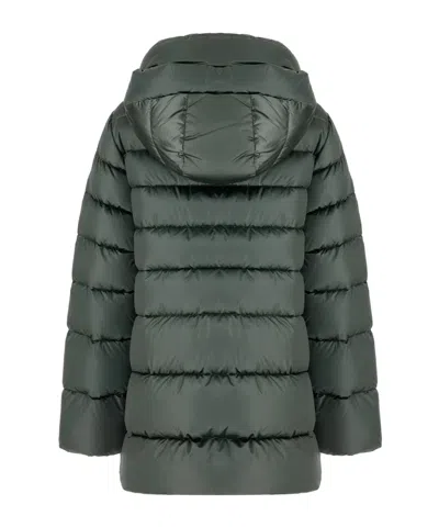 Moorer Long-sleeved Cotton-padded Jacket In Green