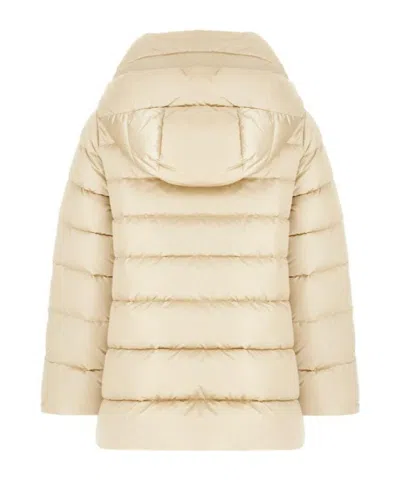 Moorer Long-sleeved Cotton-padded Jacket In Neutral