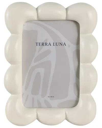 Sagebrook Home 4x6in Puffy Squiggle Photo Frame In White