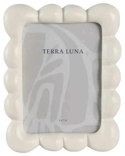 Sagebrook Home 5x7in Puffy Squiggle Photo Frame In White