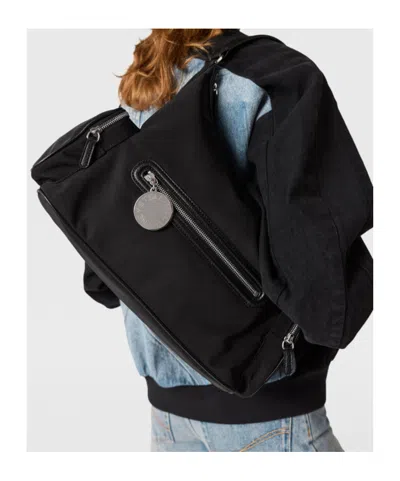 Stella Mccartney Womens Ultra Black Dartmoor Patent Vegan Leather Shoulder Bag