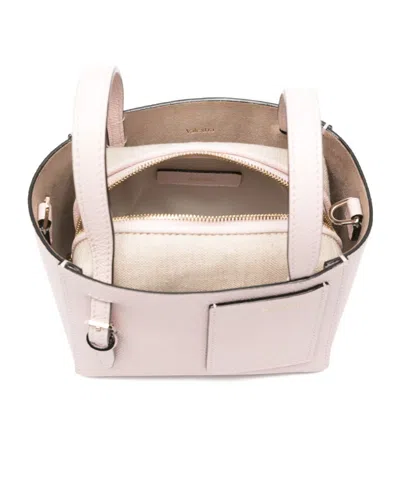 Valextra Micro Leather Bucket Bag In Pattern