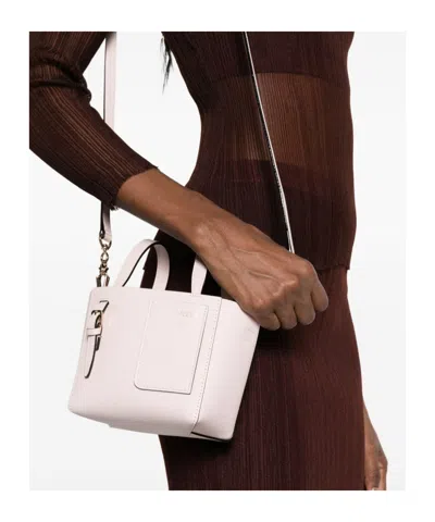 Valextra Micro Leather Bucket Bag In Pattern