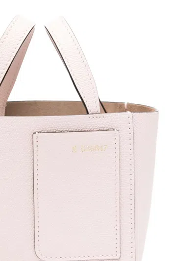 Valextra Micro Leather Bucket Bag In Pattern