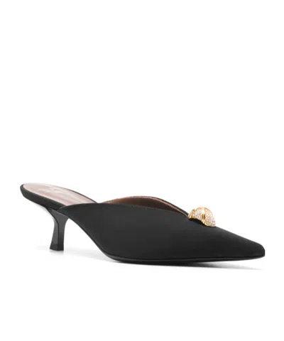 Giuseppe Zanotti Carole Leather Mules Pointed Toe Embellishment In Multi