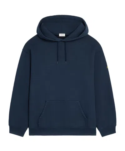 Celine Hoodie In Cotton Fleece In Blue