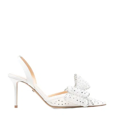 Machmach Pointed-toe High-heeled Sandals In White