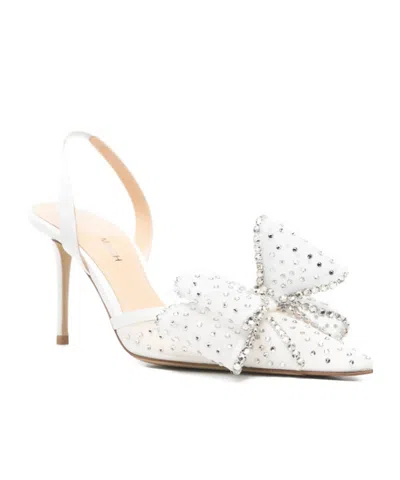 Machmach Pointed-toe High-heeled Sandals In White