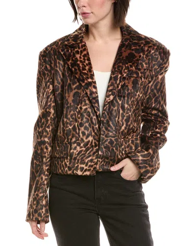 Estellina Blazer In Animal Print