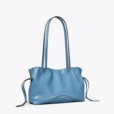 Tory Burch Small Ella Natuura™ Drawstring Tote In Blue