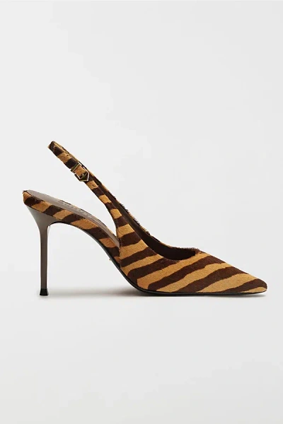 Schutz Paola Slingback Heel In Natural, Women's At Urban Outfitters In Brown