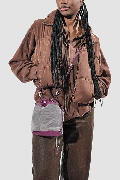 Baboon To The Moon Drawstring Crossbody Pouch In Wildberry, Women's At Urban Outfitters In Purple