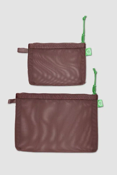 Baboon To The Moon Monomesh Pouch Set In Mint Chip, Women's At Urban Outfitters In Brown