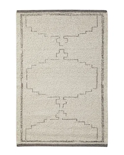 Obeetee Flatweave Farah Wool Rug In White