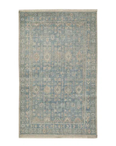 Obeetee Hand Knotted Palace Wool Rug In Blue