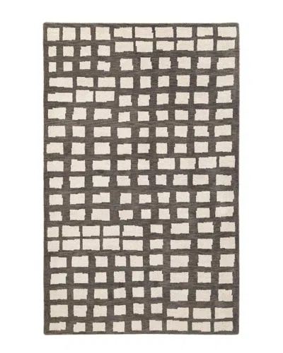 Obeetee Hand Tufted Requiem Wool Rug In Gray