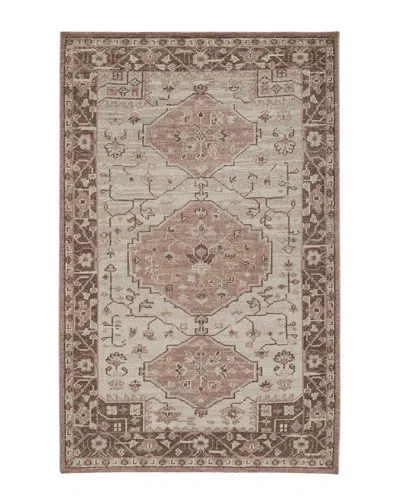 Obeetee Hand Knotted Tuscany Wool Rug In Brown